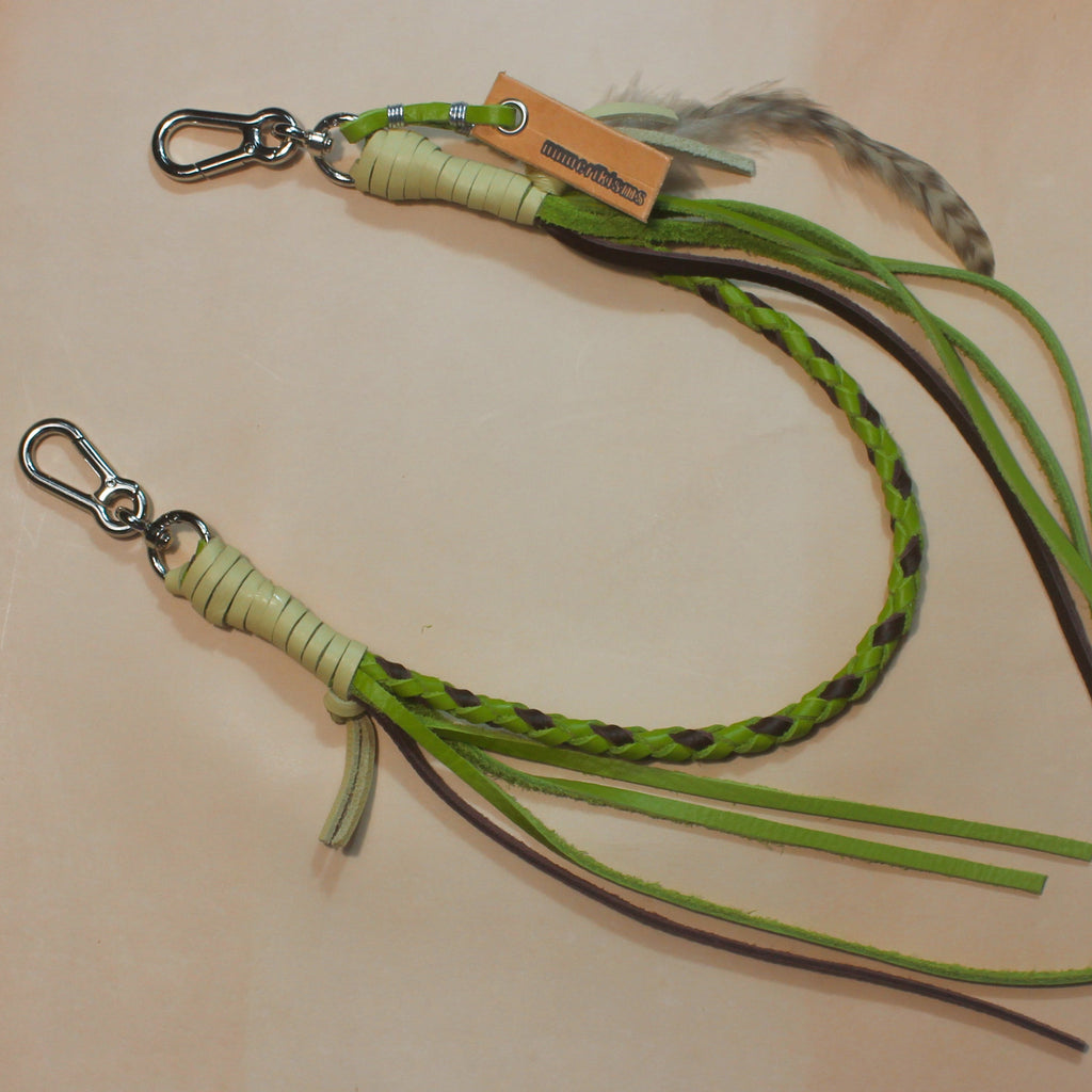 Leather Bag Chain<br>"Matcha Parfait"