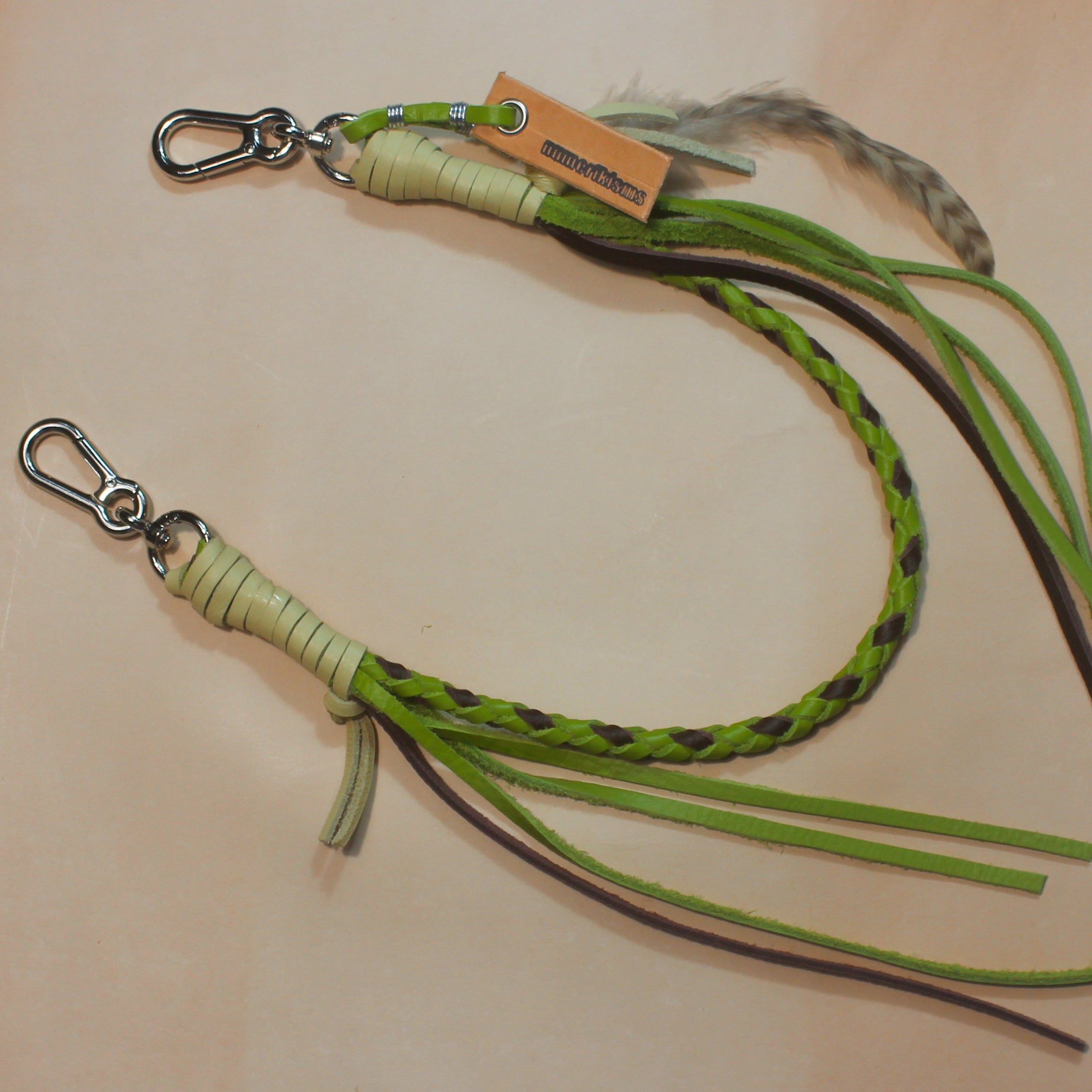 Leather Bag Chain<br>"Matcha Parfait"