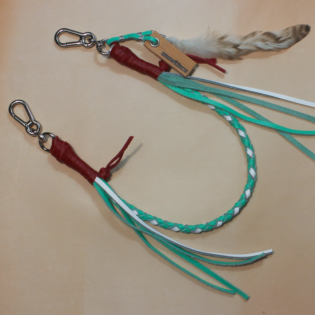 Leather Bag Chain<br>"Melon Soda"