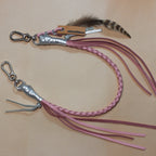 Leather Bag Chain<br>"Bubble Gum"