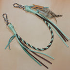 Leather Bag Chain<br>"Chocolate Mint"