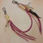 Leather Bag Chain<br>"Strawberry Shortcake"
