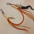 Leather Bag Chain<br>"Orange Creamsicle"