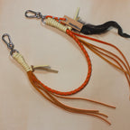 Leather Bag Chain<br>"Orange Creamsicle"