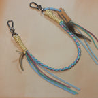 Leather Bag Chain<br>"Cotton Candy"