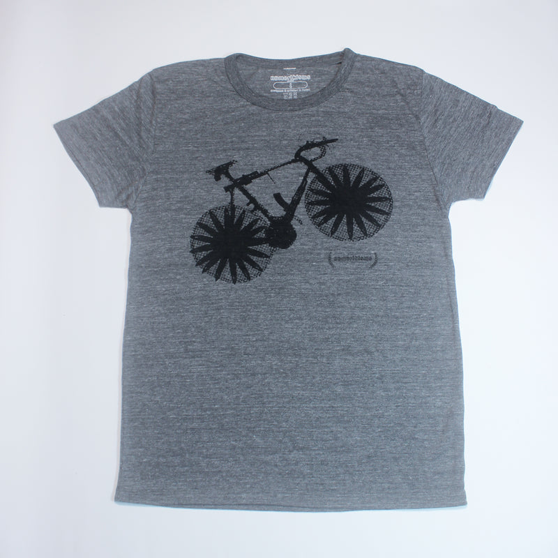 Bicycle T-Shirt<br>Heather Grey/Black