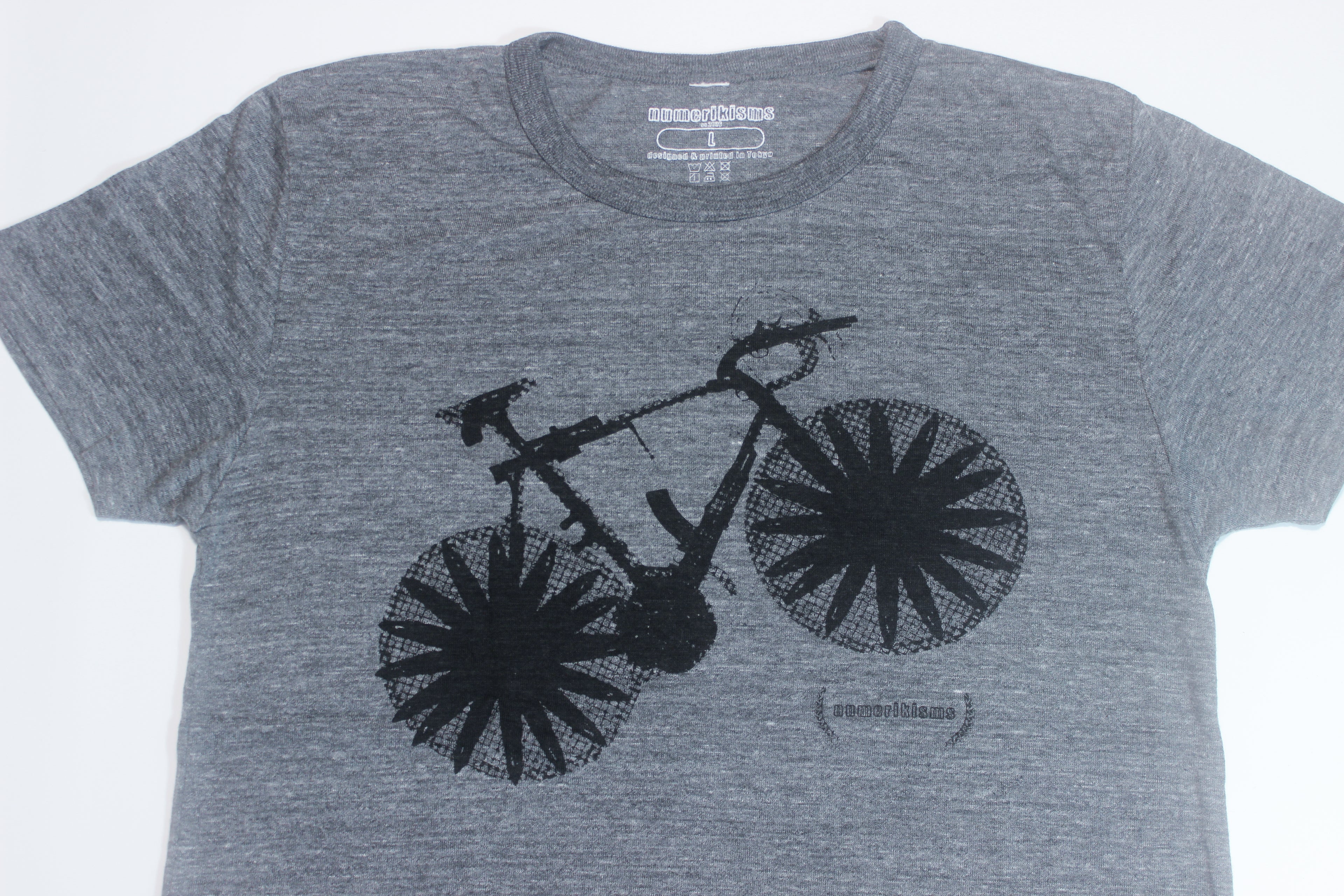 Bicycle T-Shirt<br>Heather Grey/Black