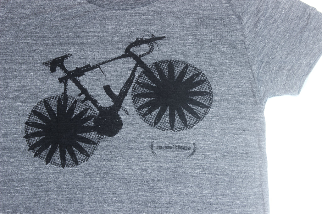 Bicycle T-Shirt<br>Heather Grey/Black