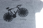 Bicycle T-Shirt<br>Heather Grey/Black