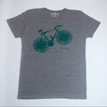 Bicycle T-Shirt<br>Heather Brown/Green