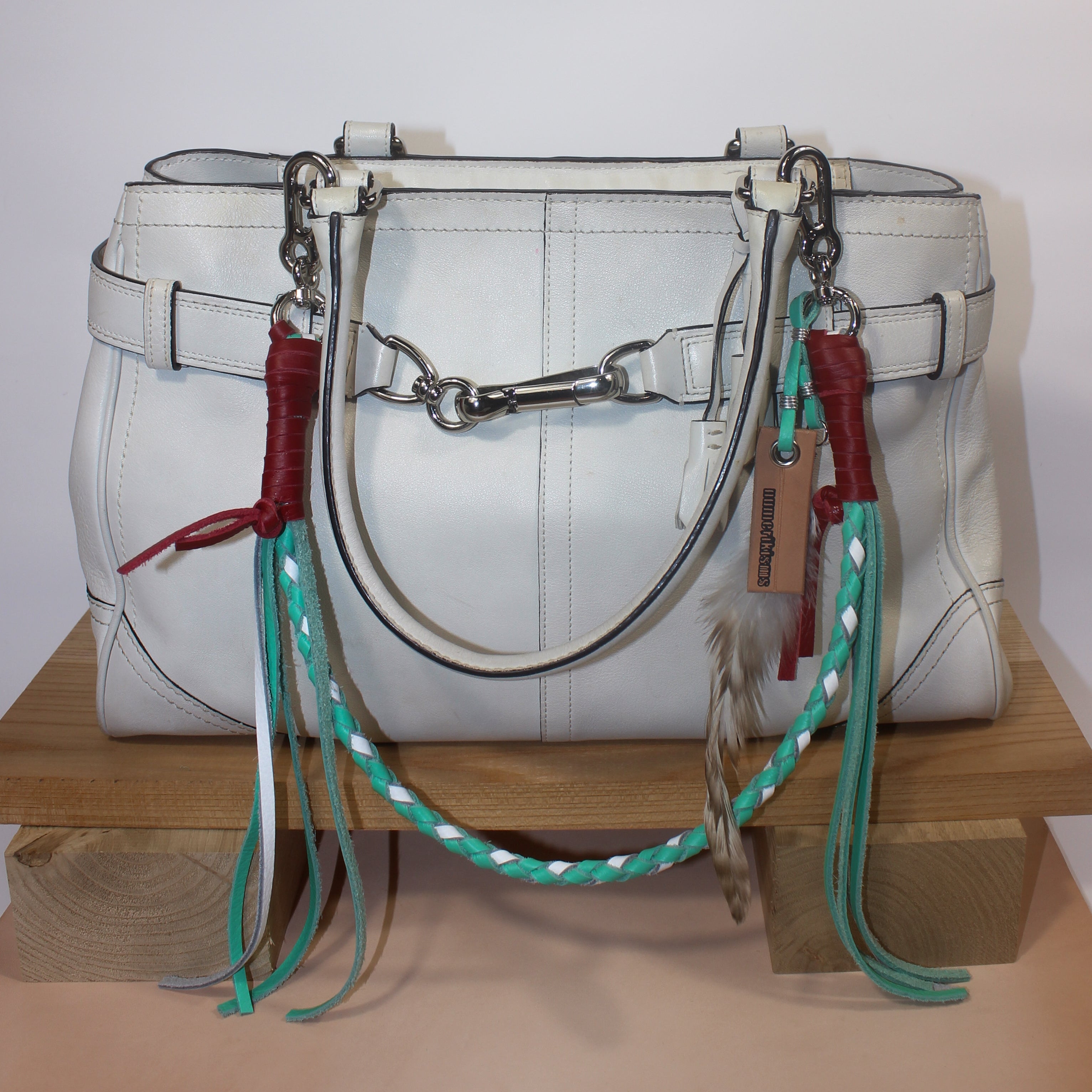Leather Bag Chain<br>"Melon Soda"