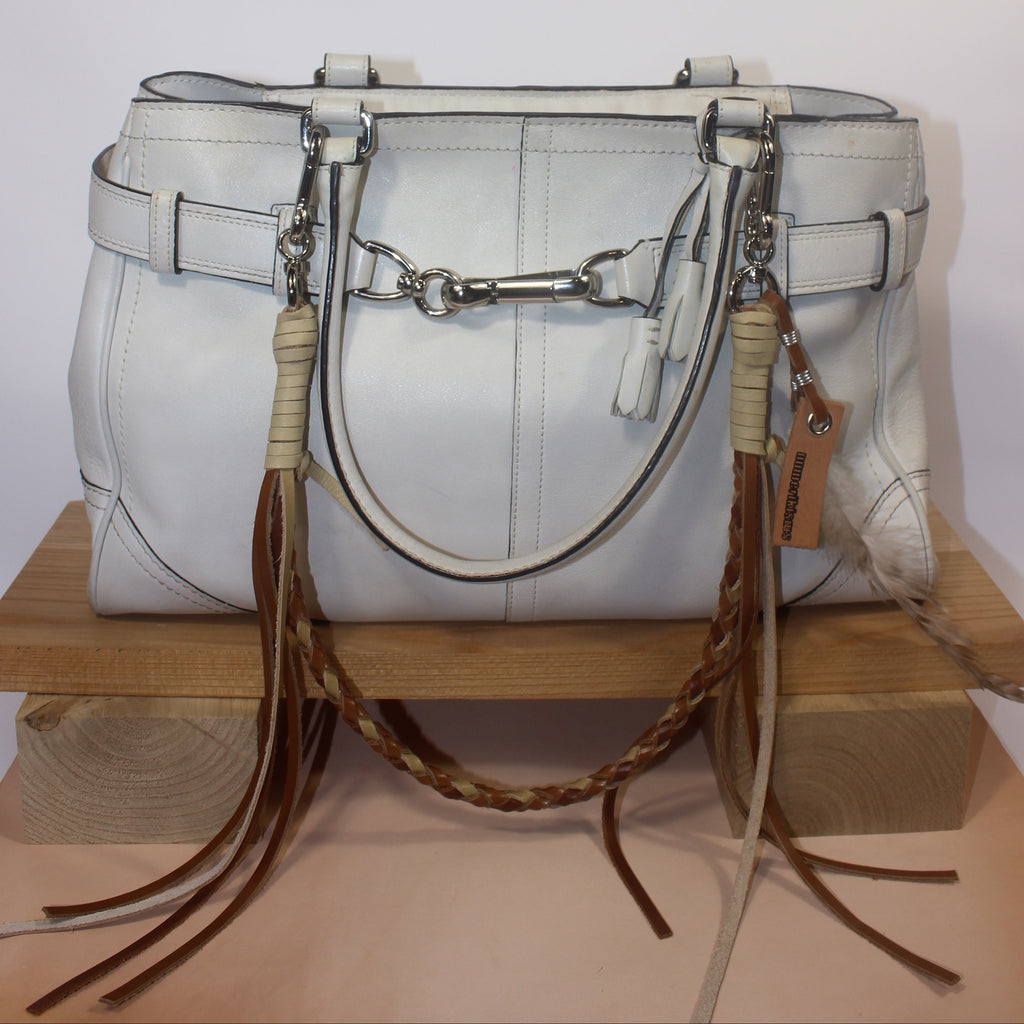 Leather Bag Chain<br>"Chocolate Chip"