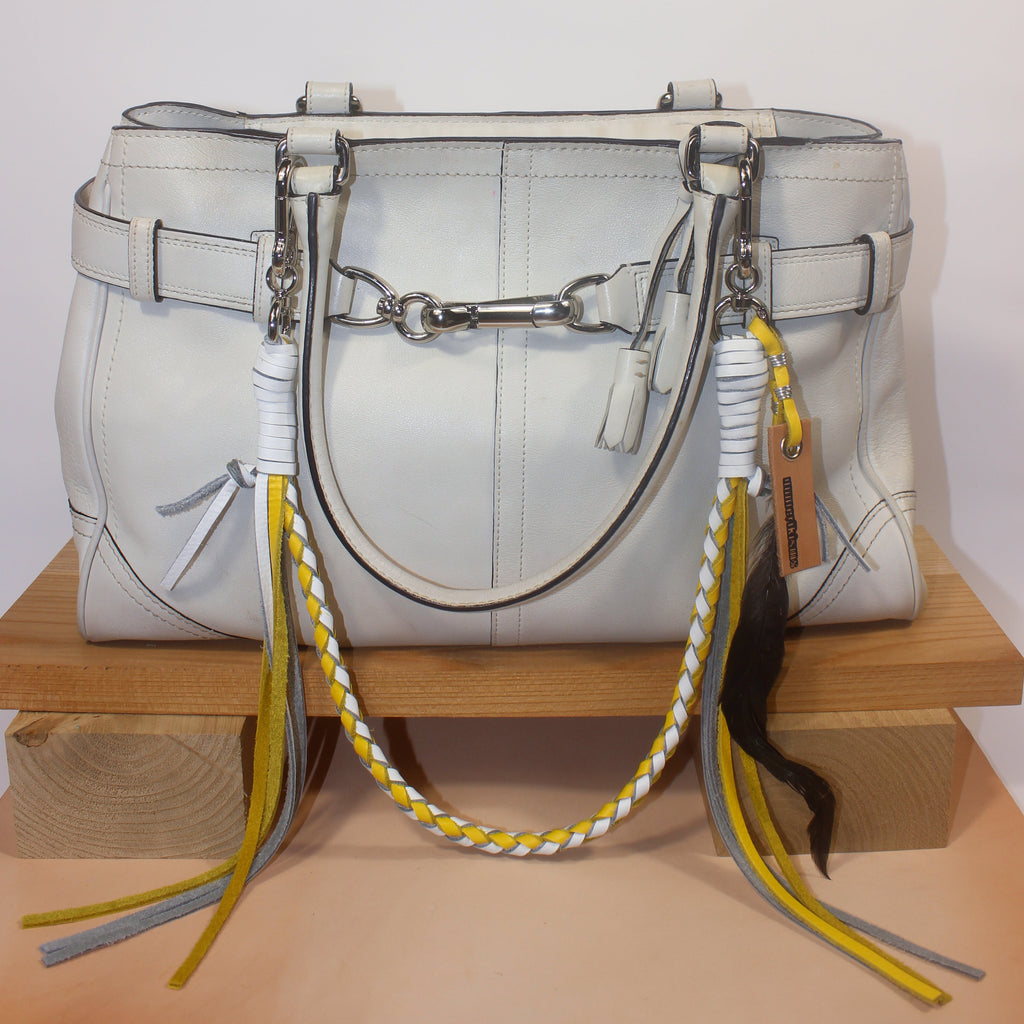 Leather Bag Chain<br>"Lemon Sorbet"