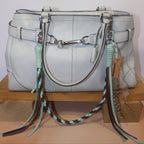 Leather Bag Chain<br>"Chocolate Mint"