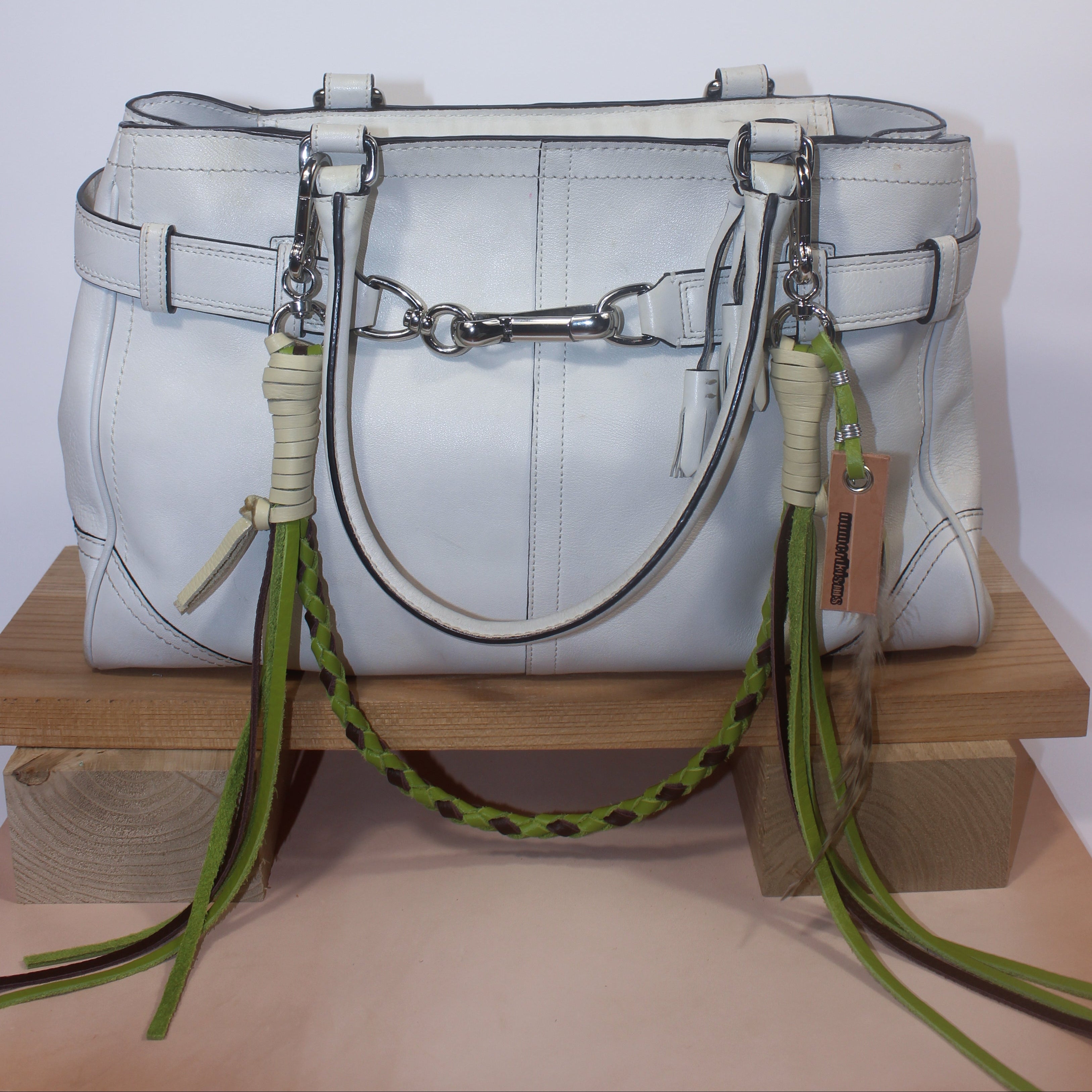 Leather Bag Chain<br>"Matcha Parfait"
