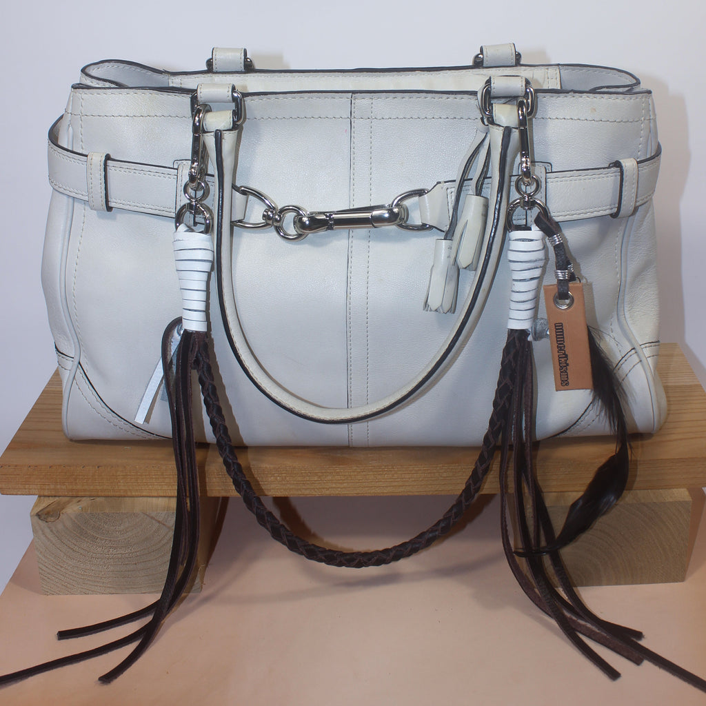 Leather Bag Chain<br>"Coffee Jelly"