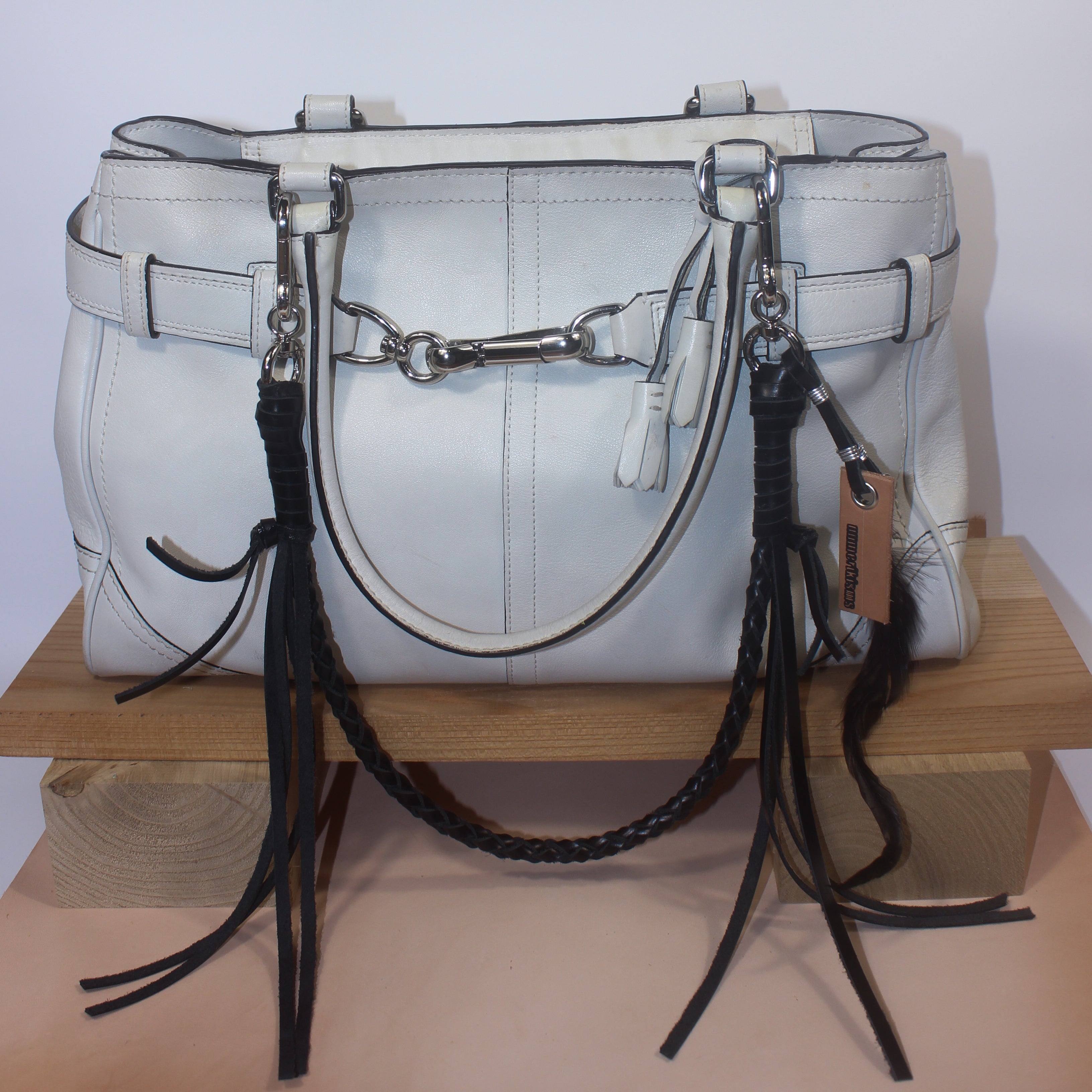 Leather Bag Chain <br>"Black Liquorice"